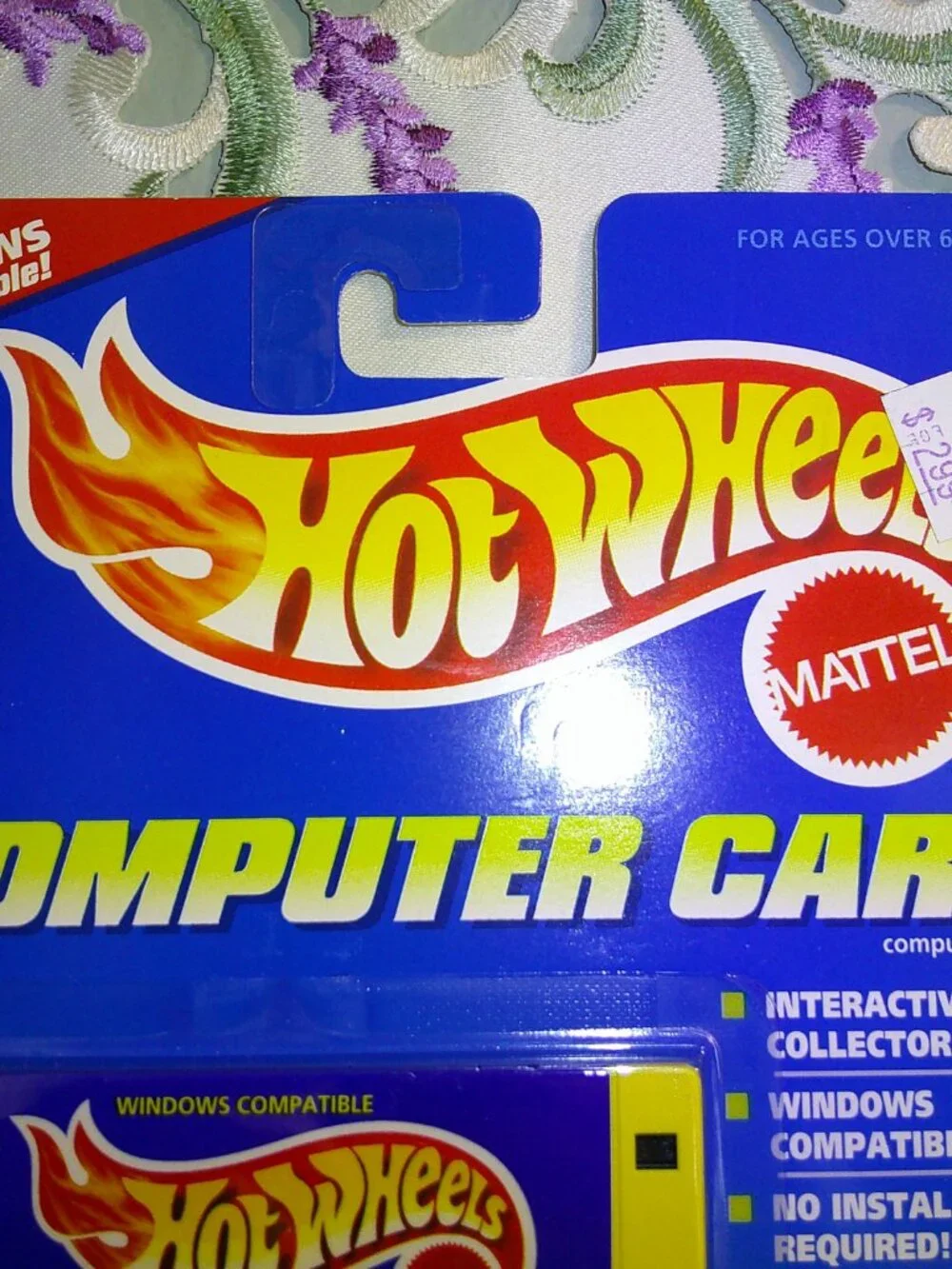 Hot Wheels COMPUTER CARS 1995 - 1996 MUSTANG Convertible - NEON ORANGE NIP